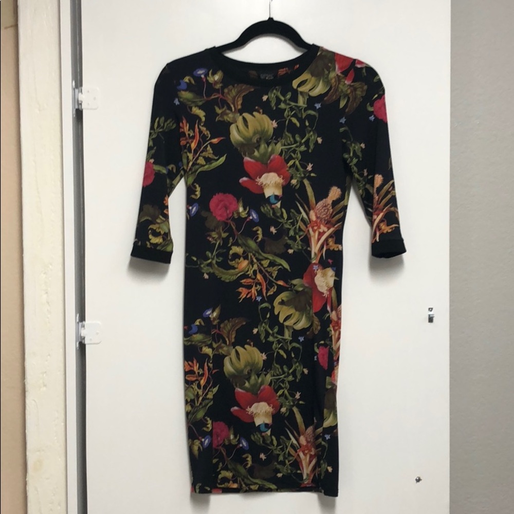 Topshop bodycon floral dress